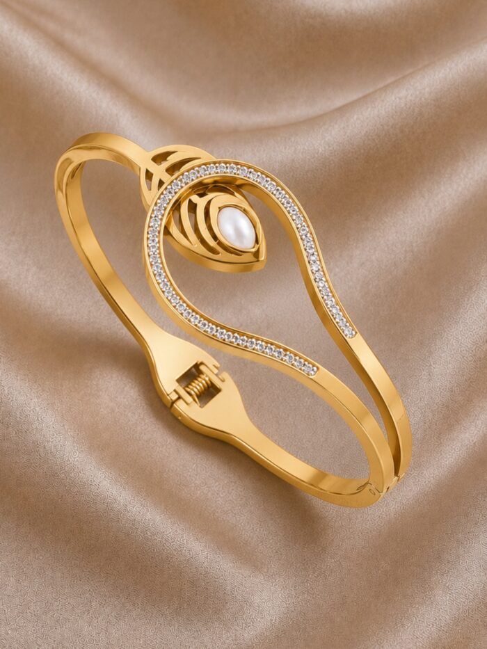 Celeste Pearl Cuff Bracelet